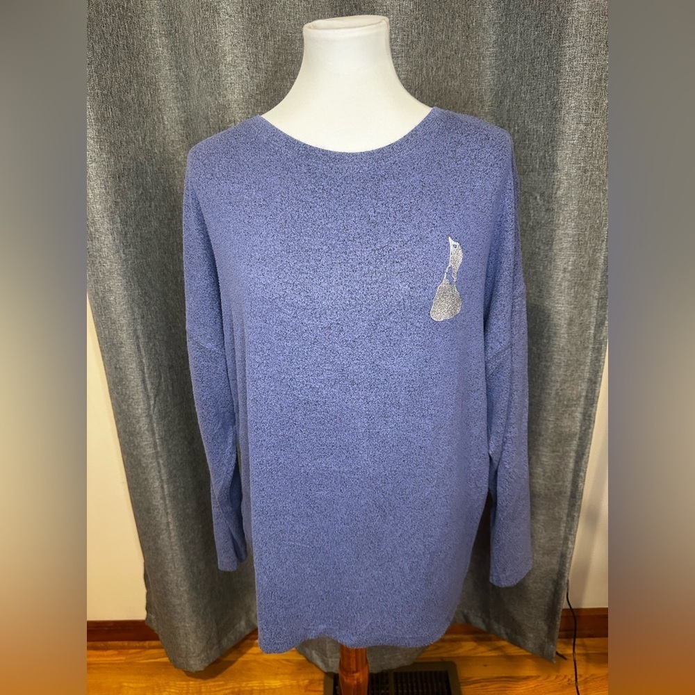 🌴 Spirit Jersey “Island Girl” Mermaid Long Sleeve Sweatshirt  Purple Heather (S)